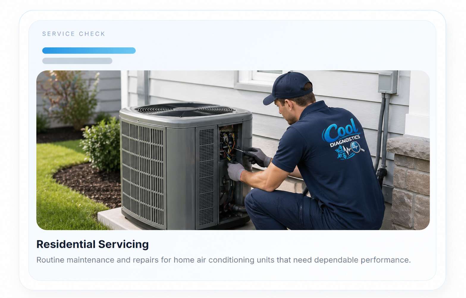 Residential AC servicing